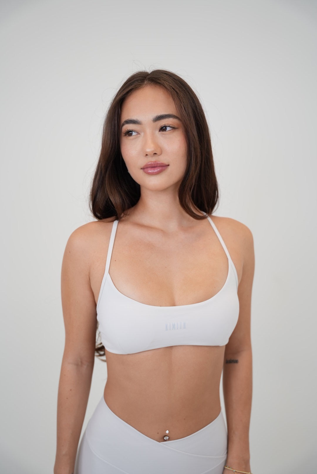 White Cross-Back Butter Soft Bra