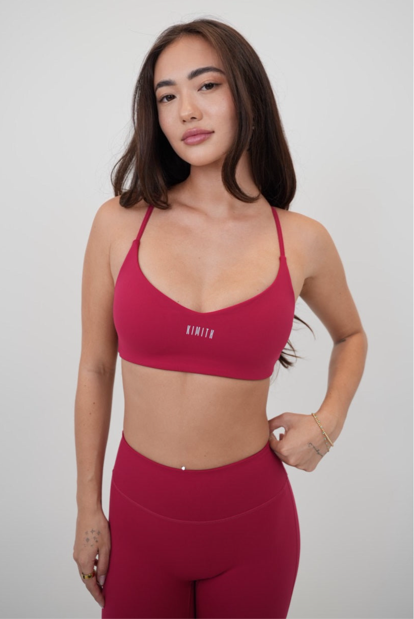 Red Sports Bra